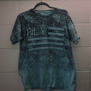 Teal Cheetah Print T-shirt